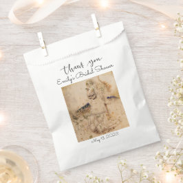 Sacolinha Vintage Art Nouveau Chá de panela Floral