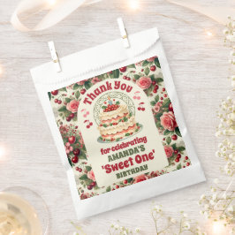 Sacolinha Vintage Cherry 'Sweet One' primeiro aniversario Ob