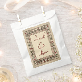 Sacolinha Vintage Frame Ethnic Motif Wedding