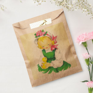 Sacolinha Vintage Little Girl Retro Cuide