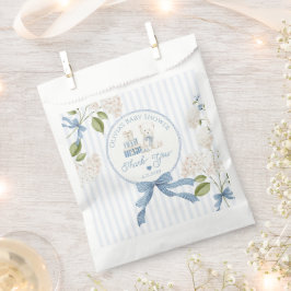 Sacolinha Vintage Teddy bear French Coquette Bow Thank you