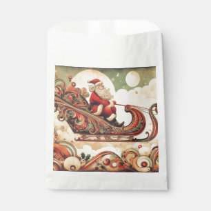Sacolinha vintage/whimsical/papais noeis/Natal