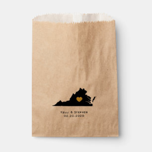 Sacolinha Virginia Wedding Favor Treat Sacks, Sacos-Presente