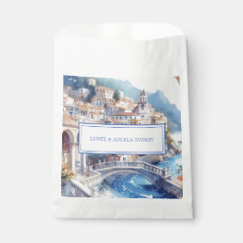 Sacolinha Vista elegante da costa Amalfi Itália