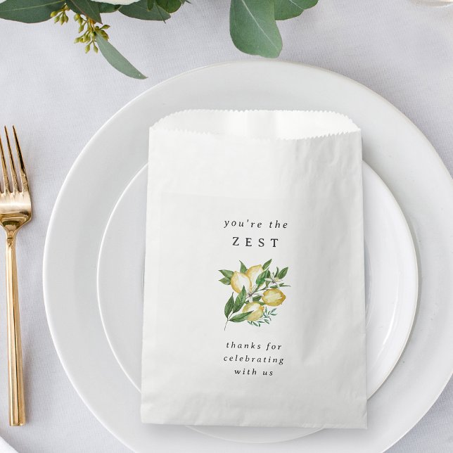 Sacolinha Você é o Chá de panela de limão Zest (Criador carregado)