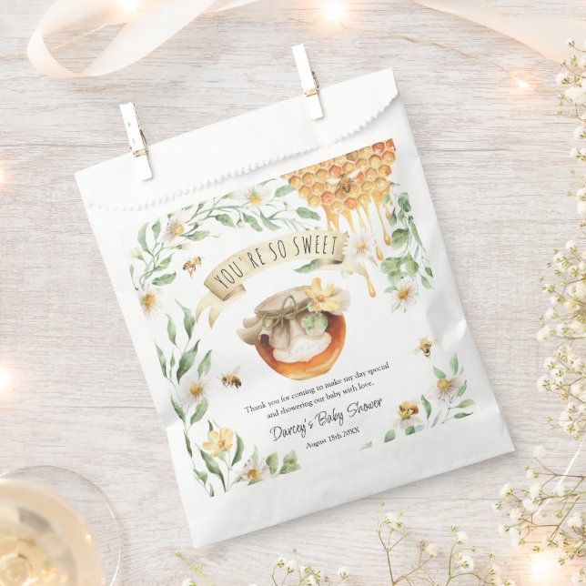 Sacolinha Você é tão doce, querida. Obrigado, Chá de fraldas (Cortado)