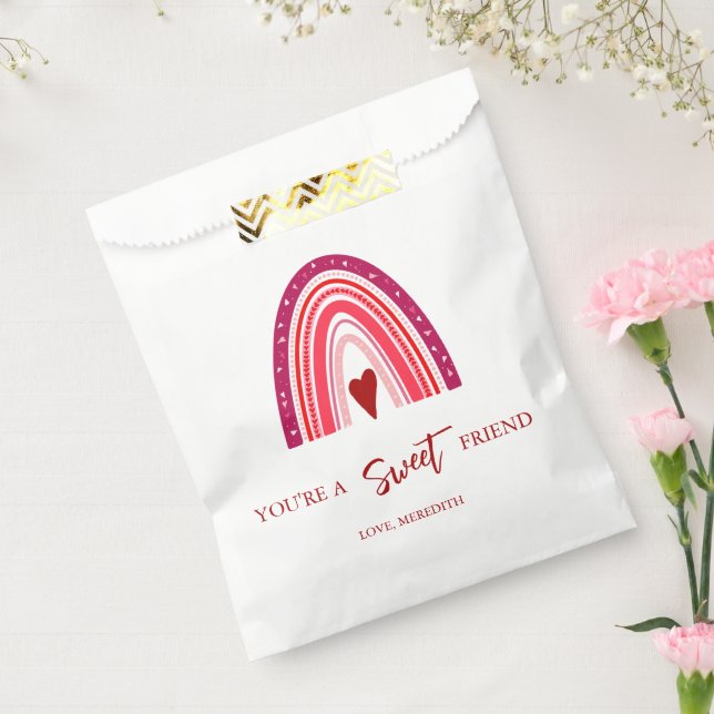 Sacolinha Você é um Namorados doce amigo Boho Rainbow (Selado)