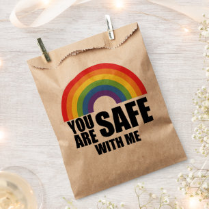 Sacolinha Você Está Seguro Comigo Orgulho Arco-Íris LGBTQ