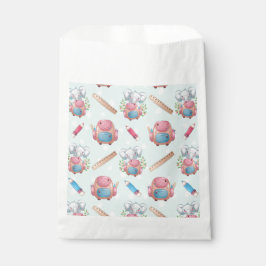 Sacolinha Voltar ao padrão de elefante escolar