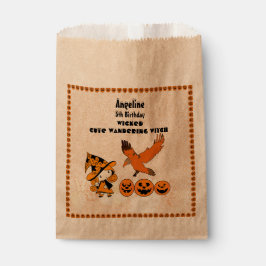 Sacolinha Wandering Witen Raven Halloween Pumpkins Aniversár