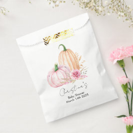 Sacolinha Watercolor Boho Pumpkin Babyshower