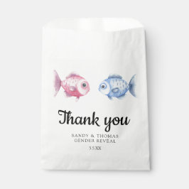 Sacolinha Watercolor Fishing Thank you gender reveal