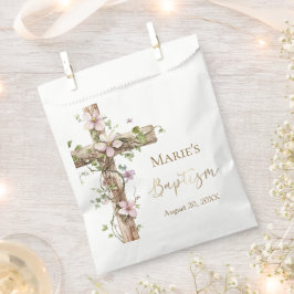 Sacolinha Watercolor Floral Holy Cross Baptism