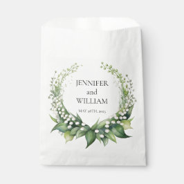 Sacolinha Watercolor Lily da Festa de casamento de Vale Brid