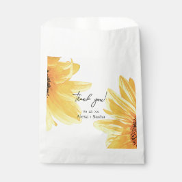 Sacolinha Watercolor Sunflower Wedding