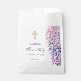 Sacolinha Watercolor Wisteria First Communion