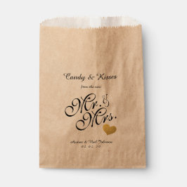 Sacolinha Wedding Favor Bag | Candy Kisses Sr. & Sra.