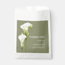 Sacolinha Wedding  Favor Bags "Delicate Calla Lilies"