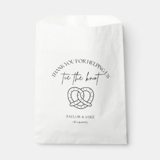 Sacolinha Wedding Pretzel Favor Bags Personalized