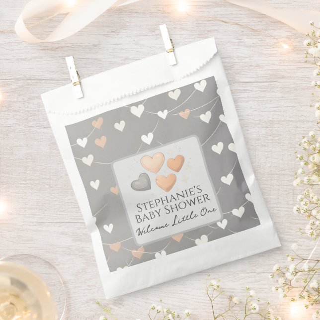 Sacolinha "Welcome Little One" Adoption Baby Shower (Cortado)