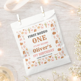 Sacolinha Western Coquette Cowgirl 1st Birthday Cute Pink