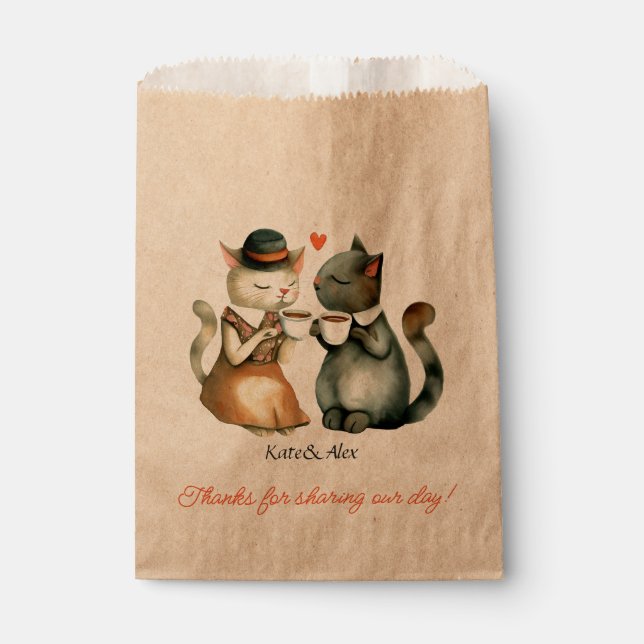 Sacolinha Whimsical Animal Themed Thank-You Gift Bags  (Frente)