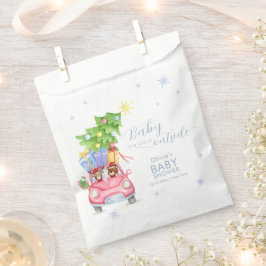 Sacolinha Whimsical Cold Outside Reindeer Bear Baby Shower 