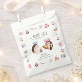Sacolinha Whimsical Cute Hedgehog Chef Baker Baby Shower 