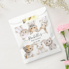 Sacolinha Whimsical Pajama Animals: Soft Pastel Party Accent