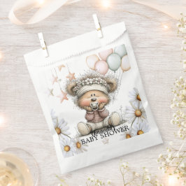 Sacolinha Whimsical Teddy Bear Baby Shower 