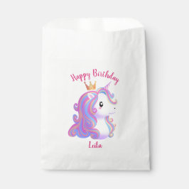 Sacolinha Whimsical Unicorn Birthday