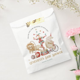 Sacolinha Whimsical Watercolor Circus Carnival Baby Shower