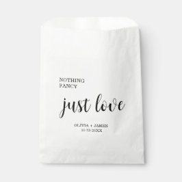 Sacolinha White Nothing Fancy Just Love Wedding