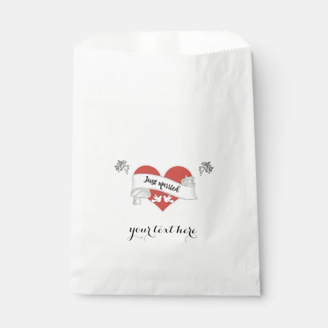 Sacolinha White Paper Wedor Bag - Personalizável (Frente)