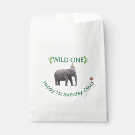 Sacolinha Wild One Elephant Celebration Accent
