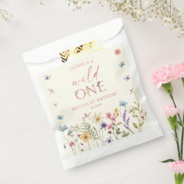 Sacolinha Wild One Wildflower Wild Flower 1st Birthday Party