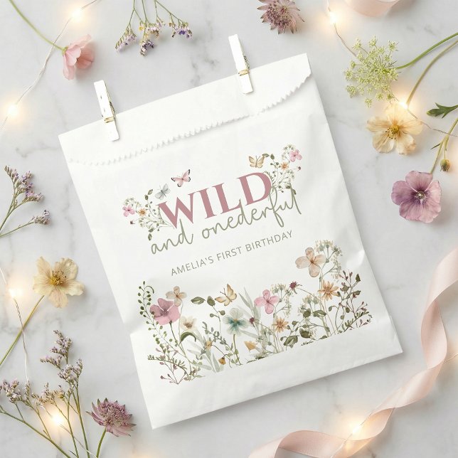 Sacolinha Wild & Onederful Wildflower 1st Birthday Party (Criador carregado)