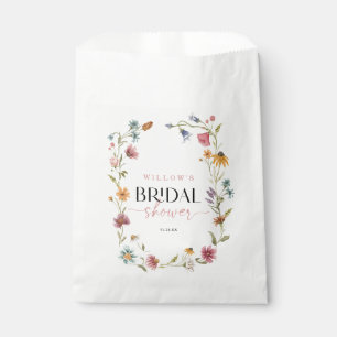 Sacolinha Wildflower Boho Favor do Chá de panela Bag