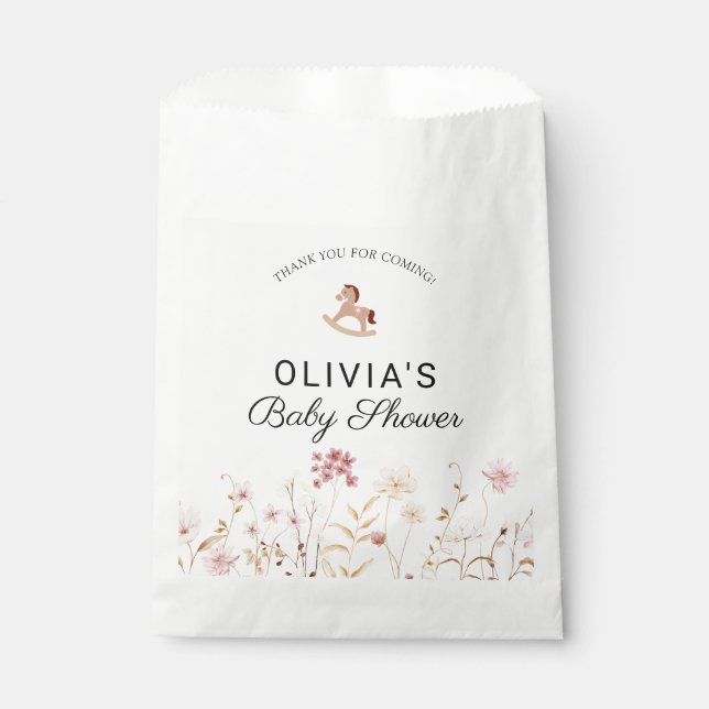 Sacolinha Wildflower Boho Obrigado Souvenir Gift (Frente)