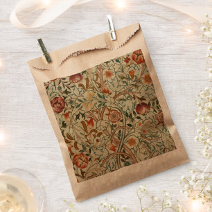 Sacolinha William Morris Acanthus Embroidery Floral Padrão