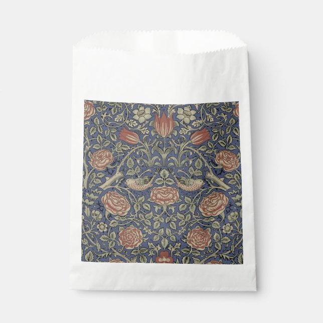 Sacolinha William Morris Tudor Rosa Wallpaper (Frente)