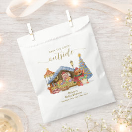 Sacolinha Winter Farmer Market Teddy Bear Baby Shower 