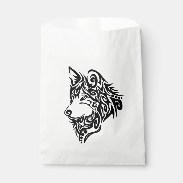 Sacolinha Wolf Tribal Obrigado (Frente)