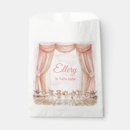 Sacolinha 🦊 🐰 🩰 Woodland Ballerina Partido Favor Bolsas