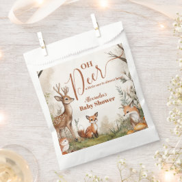 Sacolinha Woodland Oh Deer Theme Baby Shower