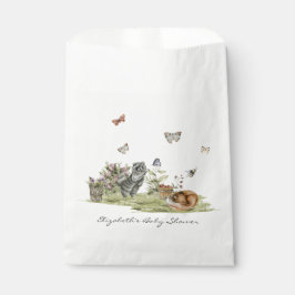 Sacolinha Woodland Picnic | Chá de fraldas de animais flores