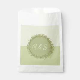 Sacolinha Wreath Verde Elegante Personalizada