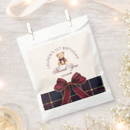 Sacolinha Xadrez do Urso primeiro aniversario do Urso do Ted