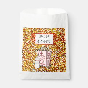 Sacolinha Xadrez Popcorn Kernals Retro Paper Bag