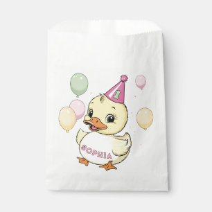 Sacolinha Xícara de Papel Ducker de Festa de primeiro aniver